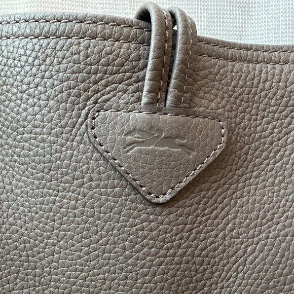 Longchamp Roseau Essential Mid Leather Tote - Color Clay - Preloved - Picture 7 of 16